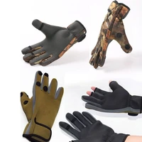 winter waterproof gloves warm and comfortable outdoor fishing gloves portable three finger cutting fishing gloves
