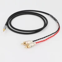 preffair hifi 2 53 54 4mm balanced male to 2 rca male audio adapter cable 6 35mm xlr 7n occ single crystal copperr audio cable