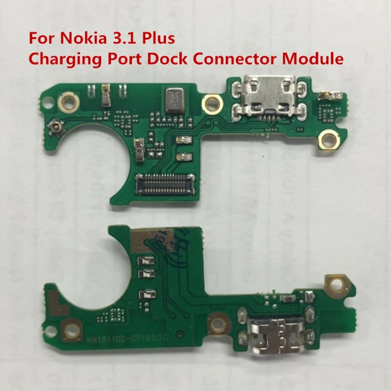 Для Nokia 3,1/3,1 Plus зарядный порт USB разъем гибкий кабель для Nokia 3,1 Plus 3,1+ модуль зарядного устройства запасные части