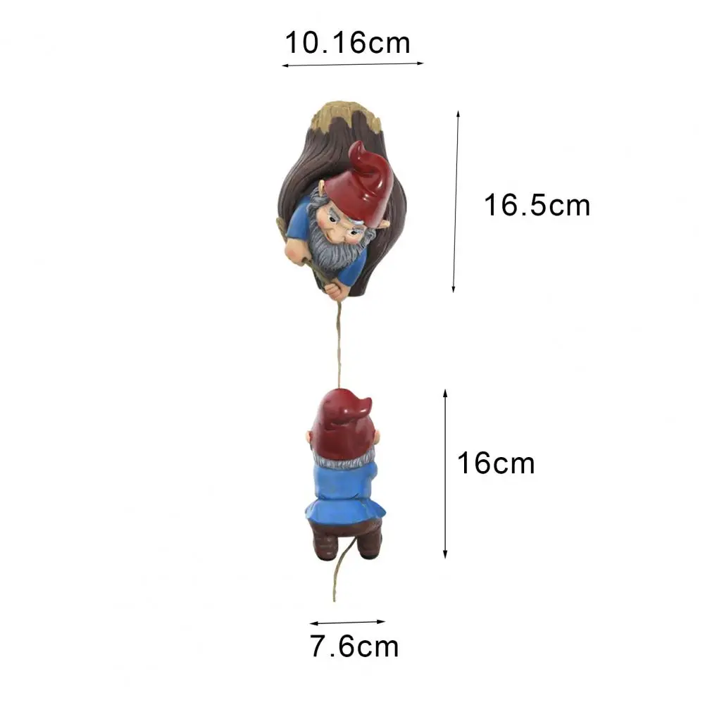 

Tree Statue Figure Statues Model Peculiar Long Lasting Polymer Resin Climbing Gnomes Tree Hugger Decor Decoration for Garden