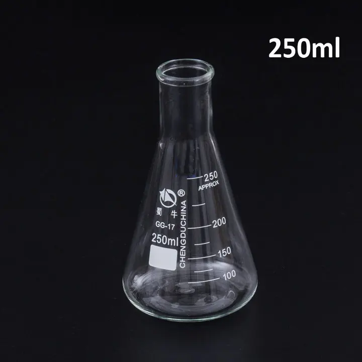 

1Pc 50-2000ml Straight small Mouth Glass erlenmeyer flask, conical flask bottle, Triangle Flask for Laboratory