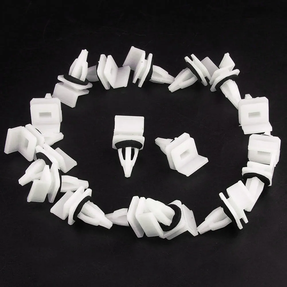 

Rivet Moulding Clips Rocker Side Skirt Sill Trim Bumper White With Sealer