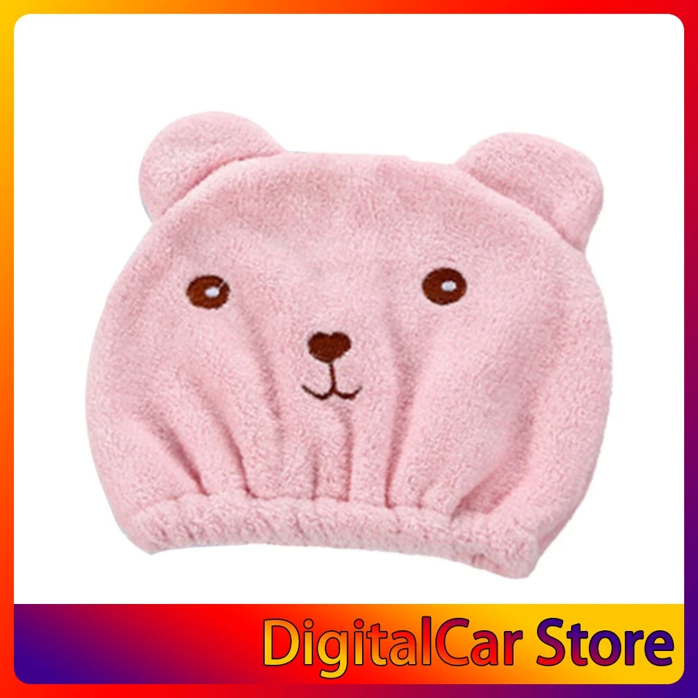 

Lovely Animal Cartoon Bath Absorbing Magic Quick Dry Bath Hair Drying Towel Head Wrap Hat Makeup Cosmetics Cap Bathing Tool