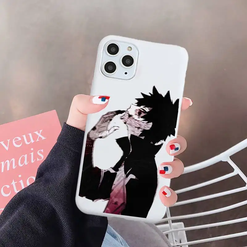 

My Hero Academia anime Evil devil smile luxury shell Phone Case Candy Color for iPhone 6 7 8 11 12 s mini pro X XS XR MAX Plus