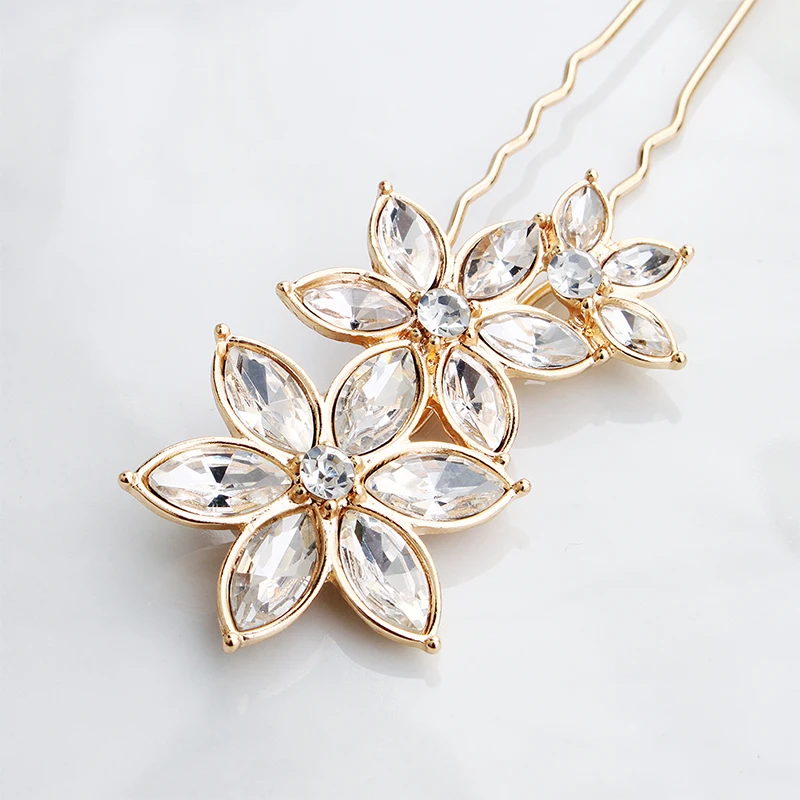 Женские свадебные заколки для волос Miallo золотистые аксессуары волос|Украшения