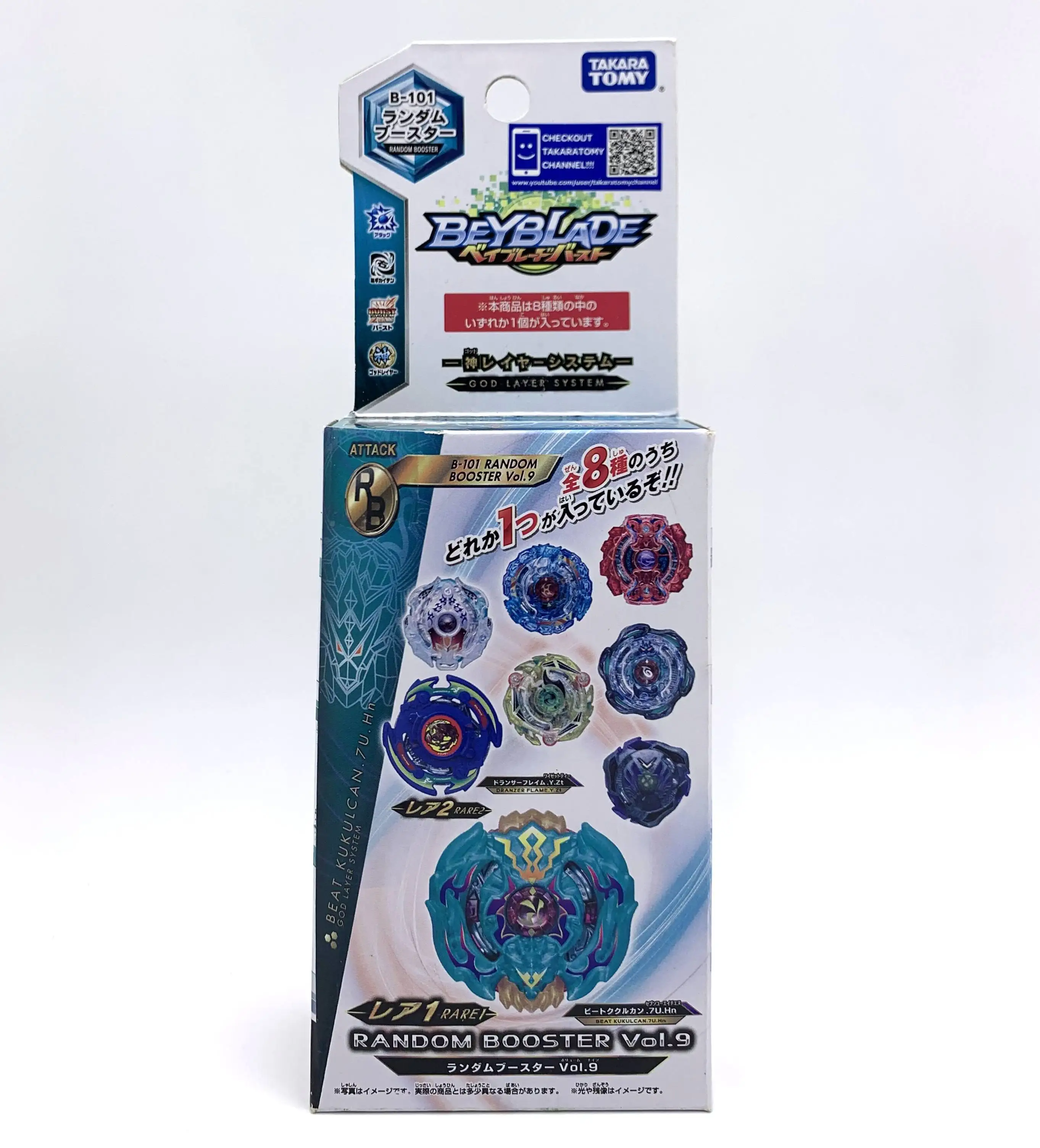 

Оригинальный бустер TAKATRA TOMY BEYBLADE BURST, случайный бустер 9 (только 1 шт.