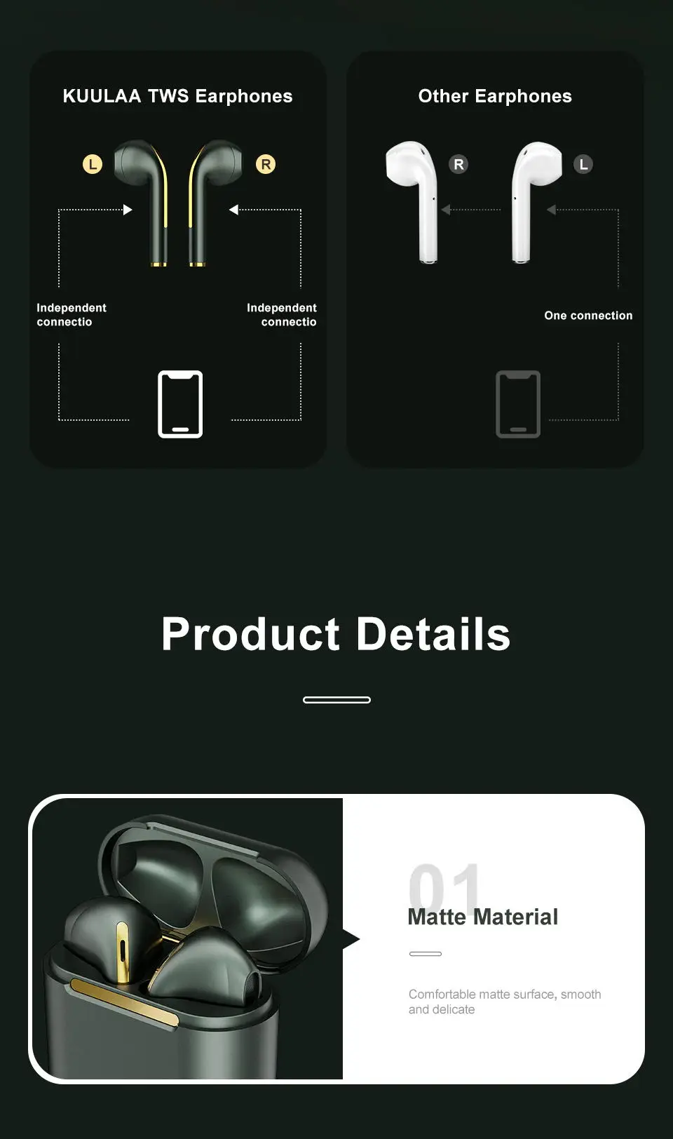 

Headphone Ear Buds Mobile J8 True Wireless Bluetooth Phone Headphones PK i7 i12 Stereo Earbuds In Ear Handsfree Earphones