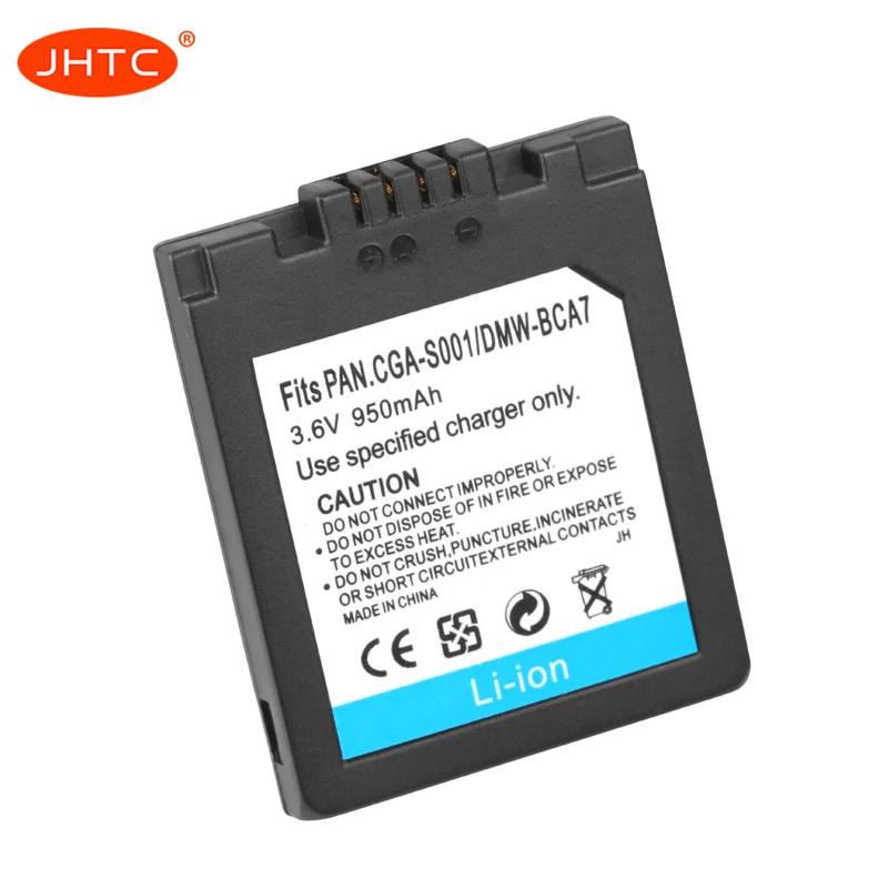 

CGA-S001 Camera Batteries for Panasonic BCA7 CGA-S001E E1026P DMC-FX5EG-A DMC-FX5EG-S DMC-FX5EN FX5 F1S 950mAh CGAS001 Battery