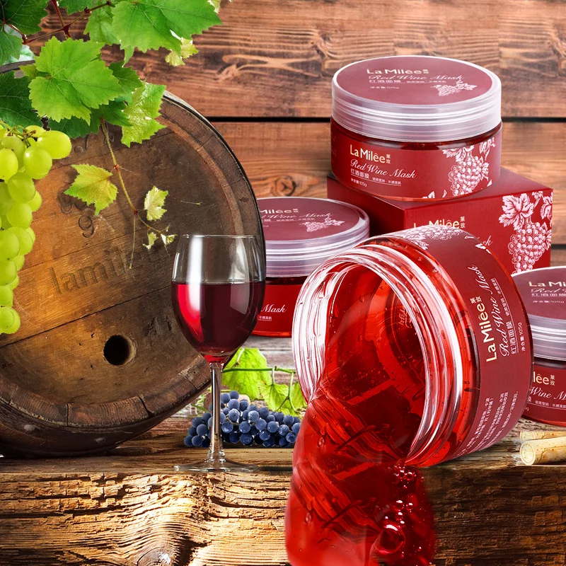 

Ламилее красное вино эссенция маска для сна без мытья увлажняющий ночной крем против старения против морщин питательный крем для лица 105 г