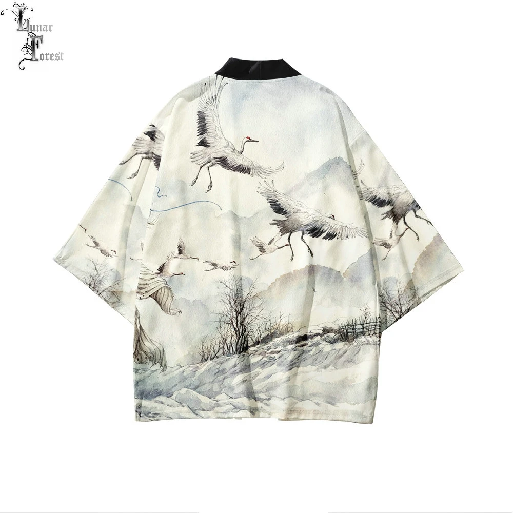 Японское кимоно юката Haori 3D печать Косплей женщин/мужчин мода лето Повседневная крутая короткий рукав