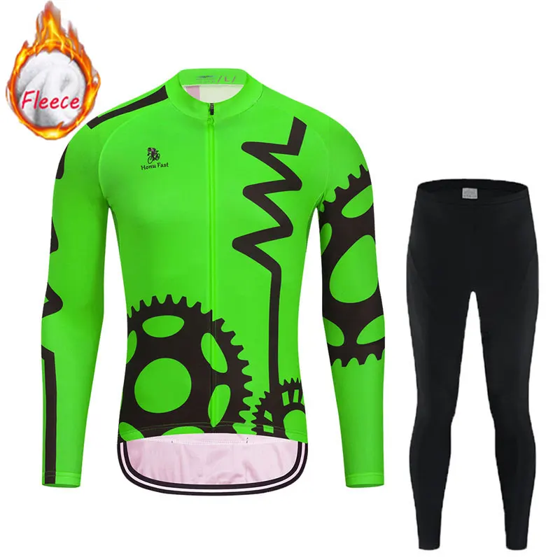 Новая профессиональная команда Зимняя Теплая Флисовая одежда для велоспорта