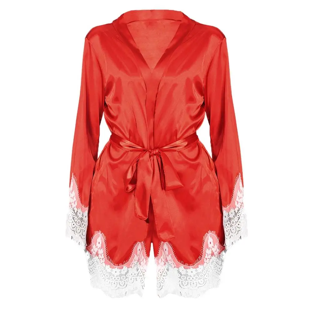 Халат женский однотонный с поясом нижнее белье банный халат одежда для сна до