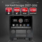 Android 11 Автомобильный мультимедийный Радио стерео проигрыватель GPS навигации для Ford Escape 2007 2008 2009 2010 2011 2012 SWC WI-FI BT Carplay