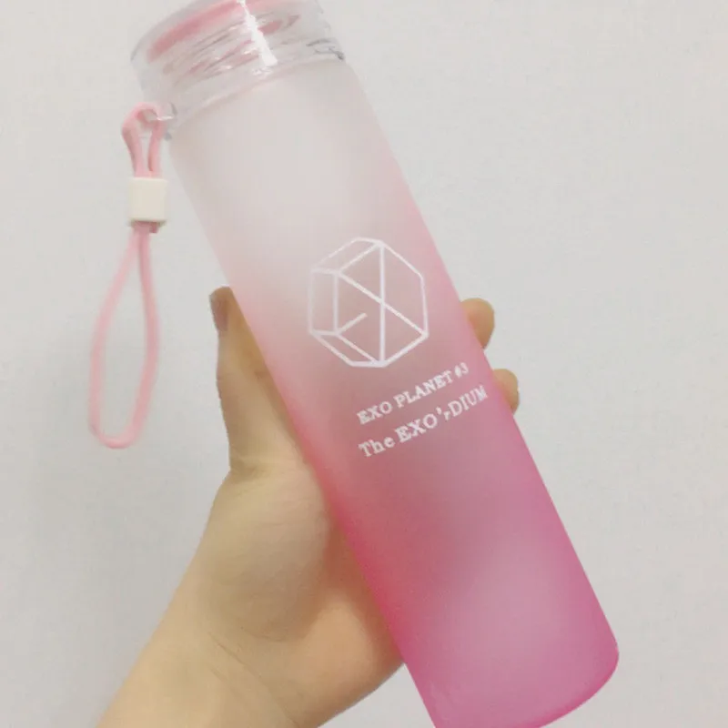 301 400 мл кружка из матового стекла EXO XIUMIN Sehun стеклянный выстрел градиентные цвета