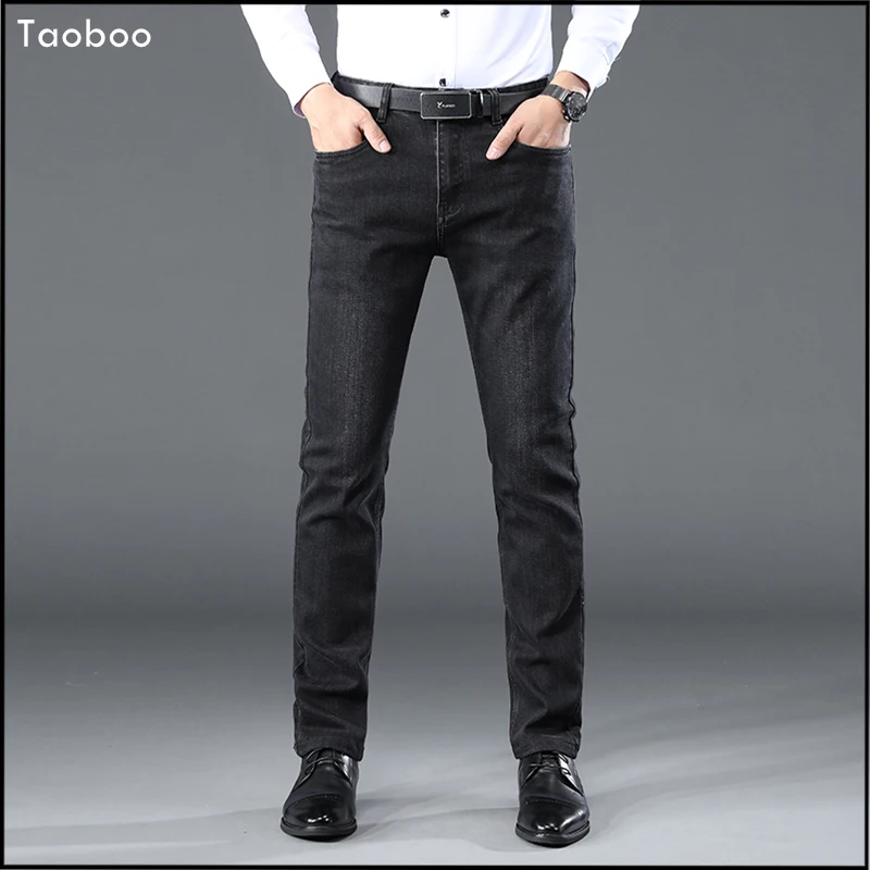 

Taoboo 2021 New Cotton Men's Jeans cargo pants Brand Classic Clothes Overalls Straight Trousers for Men Black men clothing