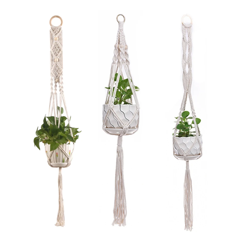 Вешалка для растений держатель садового цветочного горшка веревка подвешивания