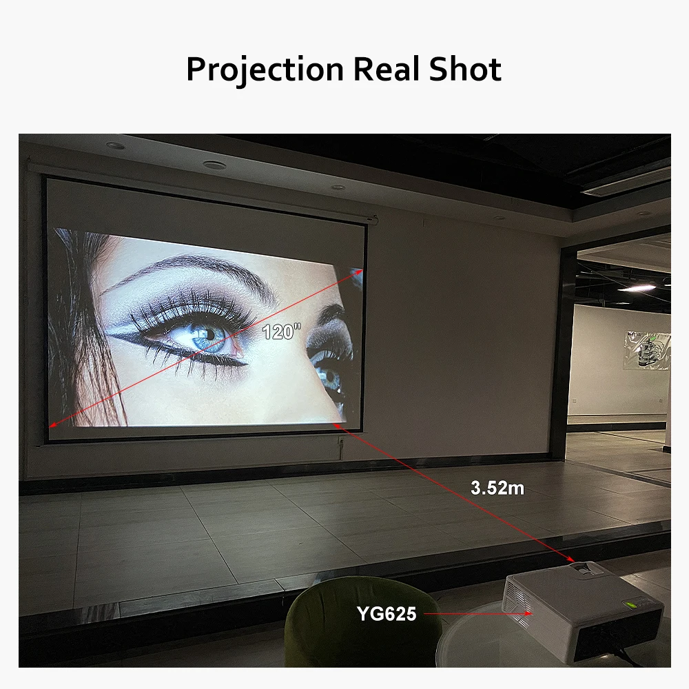 Everycom YG625 FHD 1080P светодиодный проектор видео 250 ''экран 7000 люмен Miracast Wifi Bluetooth