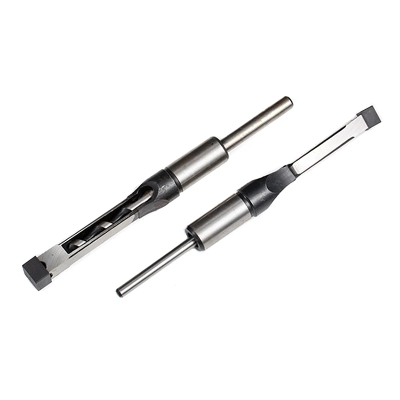 

JFBL Hot 6pcs Woodworking Square Hole Drill Bit Mortising Chisel Set Mortiser Drill Bit for DIY Woodworking Tools
