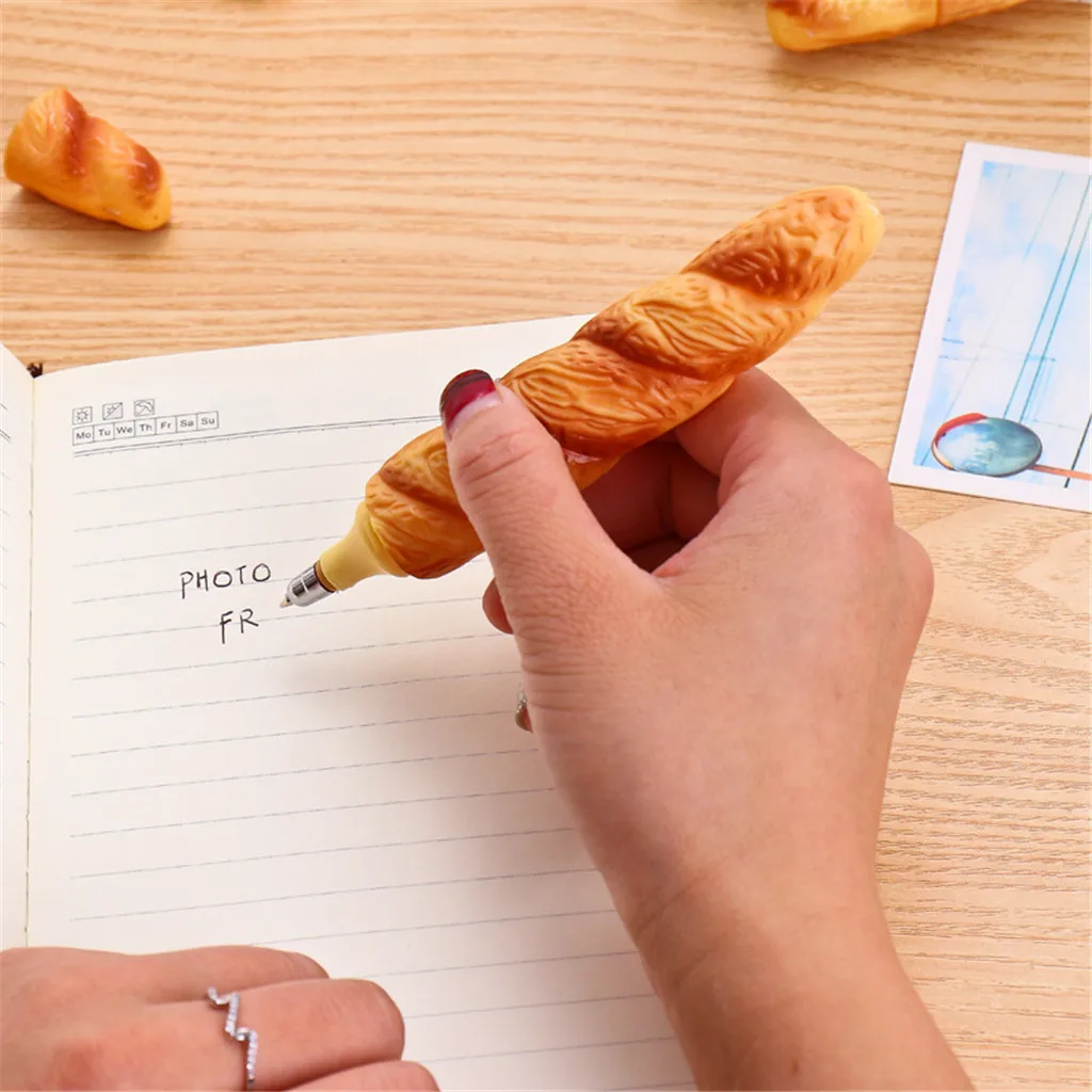 Пищевые шариковые ручки в форме хлеба пиццы гелевая ручка детские Студенческие