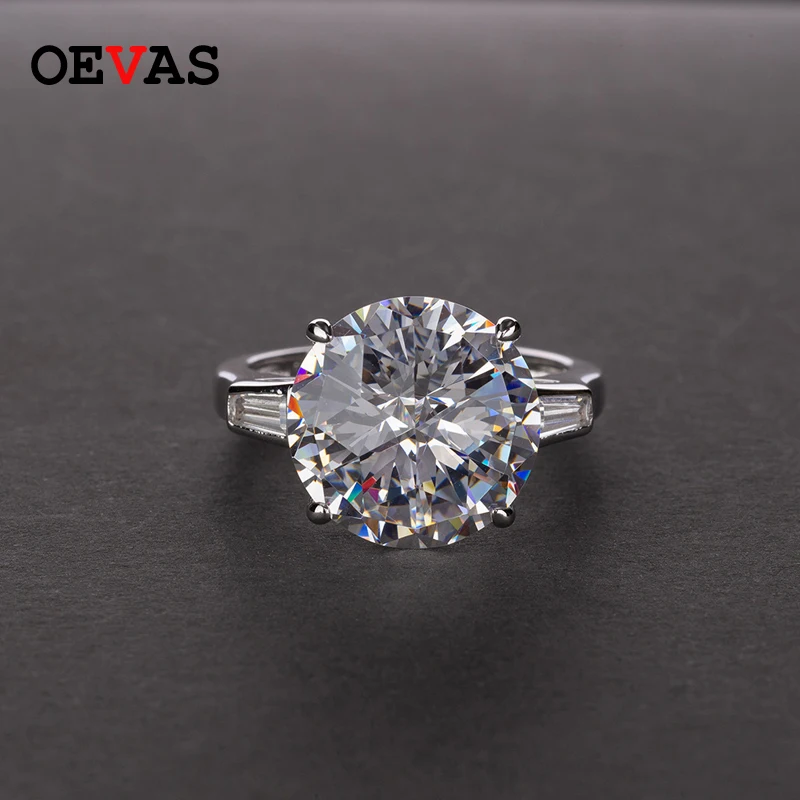 OEVAS Classic 100% 925 пробы Серебряное цитриновое розовый сапфир муассанит драгоценный