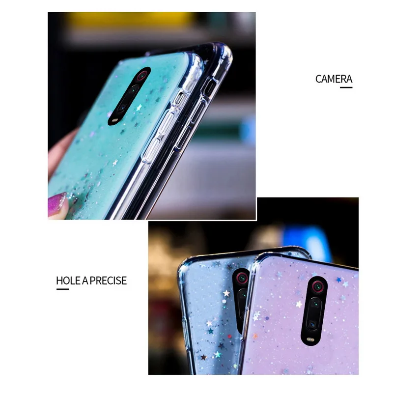 Чехол LOVECOM с блестками для телефона Xiaomi Redmi Note 7 8 Pro K20 чехол Mi 9 мягкий прозрачный