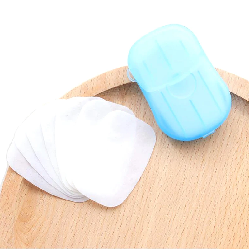 Оптовая продажа 200 шт. = 10 коробок портативное мыло одноразовое коробка для