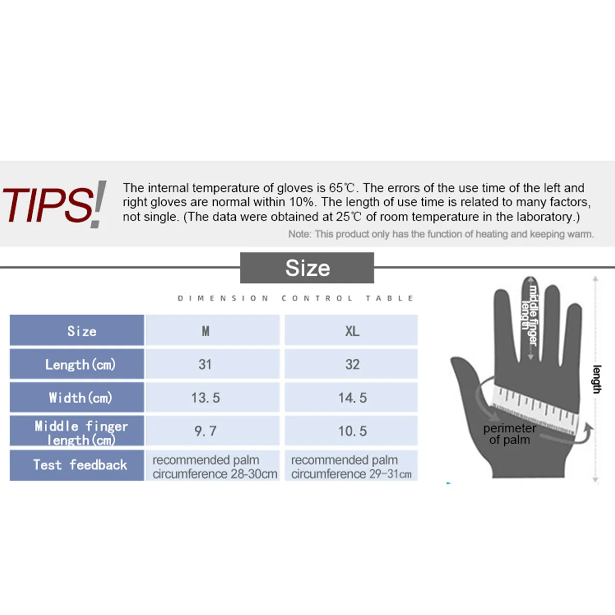 

WARMSPACE Men Women Rechargeable Electric Warm Heated Gloves Battery Powered Gloves Winter Sport Heat Gloves for Climbing Ski