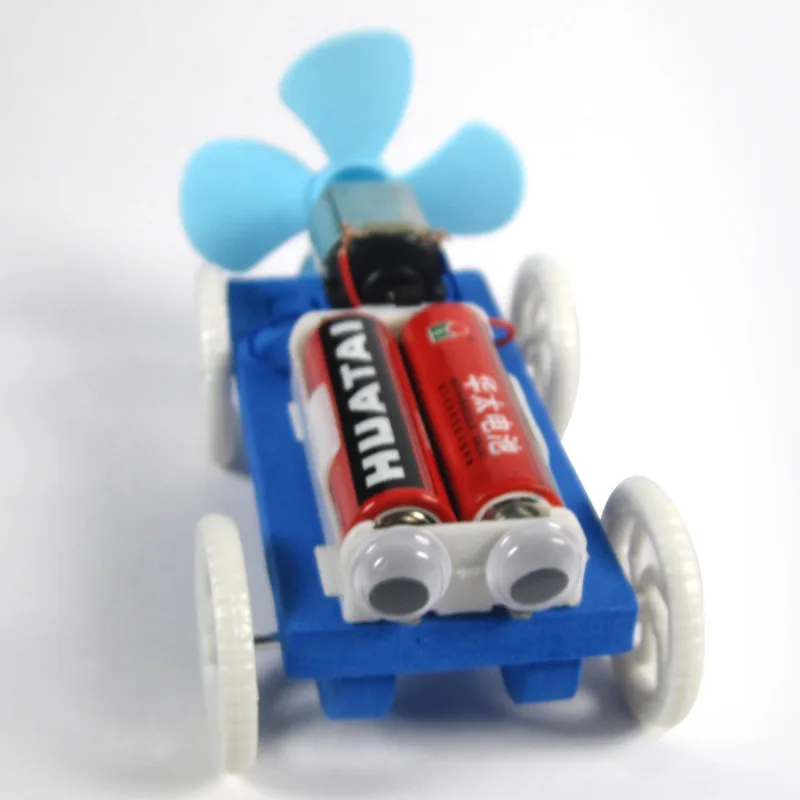 Ветроэнергетический автомобиль Детский Электронный простой набор для сборки