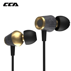 CCA CST Wooden In-Ear Earphone Metal Bass Earphones Sports Dynamic Headset Wood Heavy Earpiece for Zsn Pro ZSX ASX ZAX C12 C10