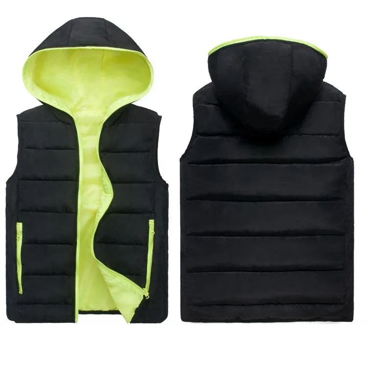 Мужской теплый жилет без рукавов толстая хлопковая куртка на молнии Осенний 5XL