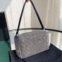 luxury designer handbags women crossbody bags 2021 female shopper purse fashion casual shiny full rhinestone chain shoulder bags