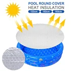 Круглая крышка для бассейна, защитное покрытие из брезента на солнечных батареях, теплоизоляционная пленка для комнатных и уличных бассейнов, аксессуары