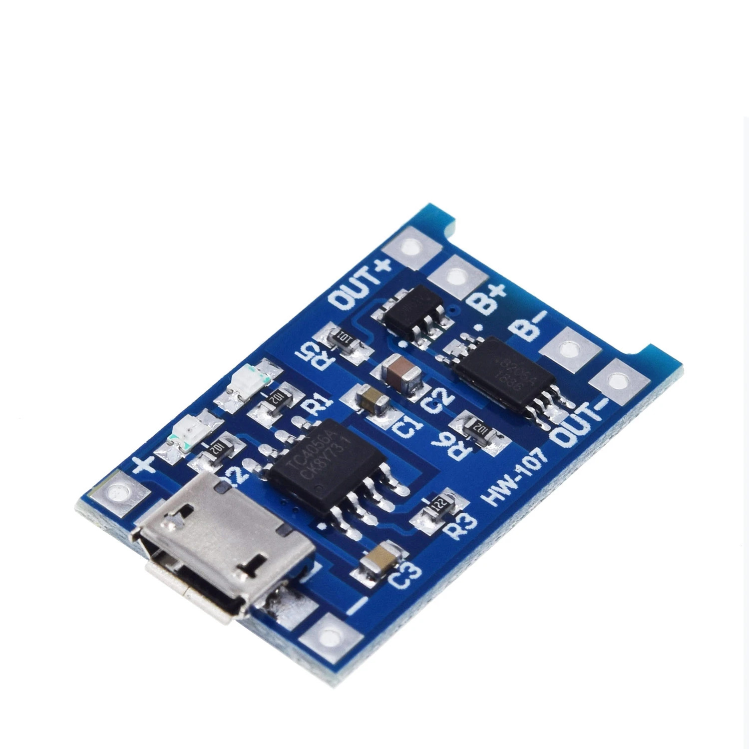 5 шт. Micro USB 5V 1A 18650 TP4056 модуль зарядного устройства литиевой батареи зарядная плата