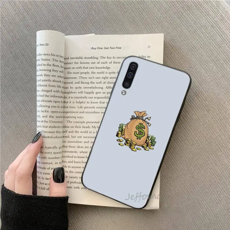 

Dollar Monopoly rich necessary Phone Case For Samsung galaxy S note 7 8 9 10 20 fe edge A 6 10 20 30 50 51 70 lite plus Funda