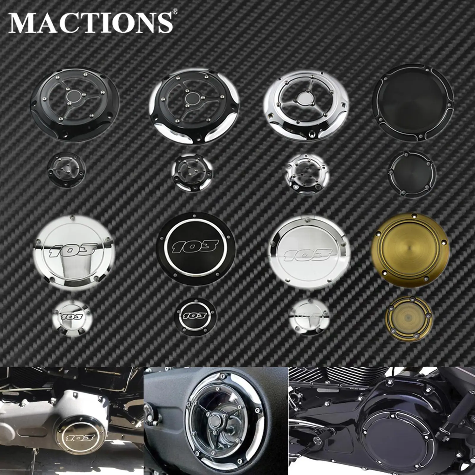 Мотоциклетная накладка Дерби клатч таймер черный хром для Harley Touring Road King Dyna FLD Softail