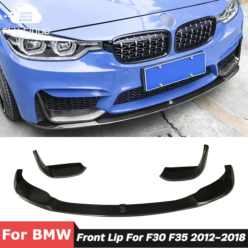 Передний бампер из углеродного волокна MP Style для BMW 3 серии F30 F35 320i 330i модификация GG