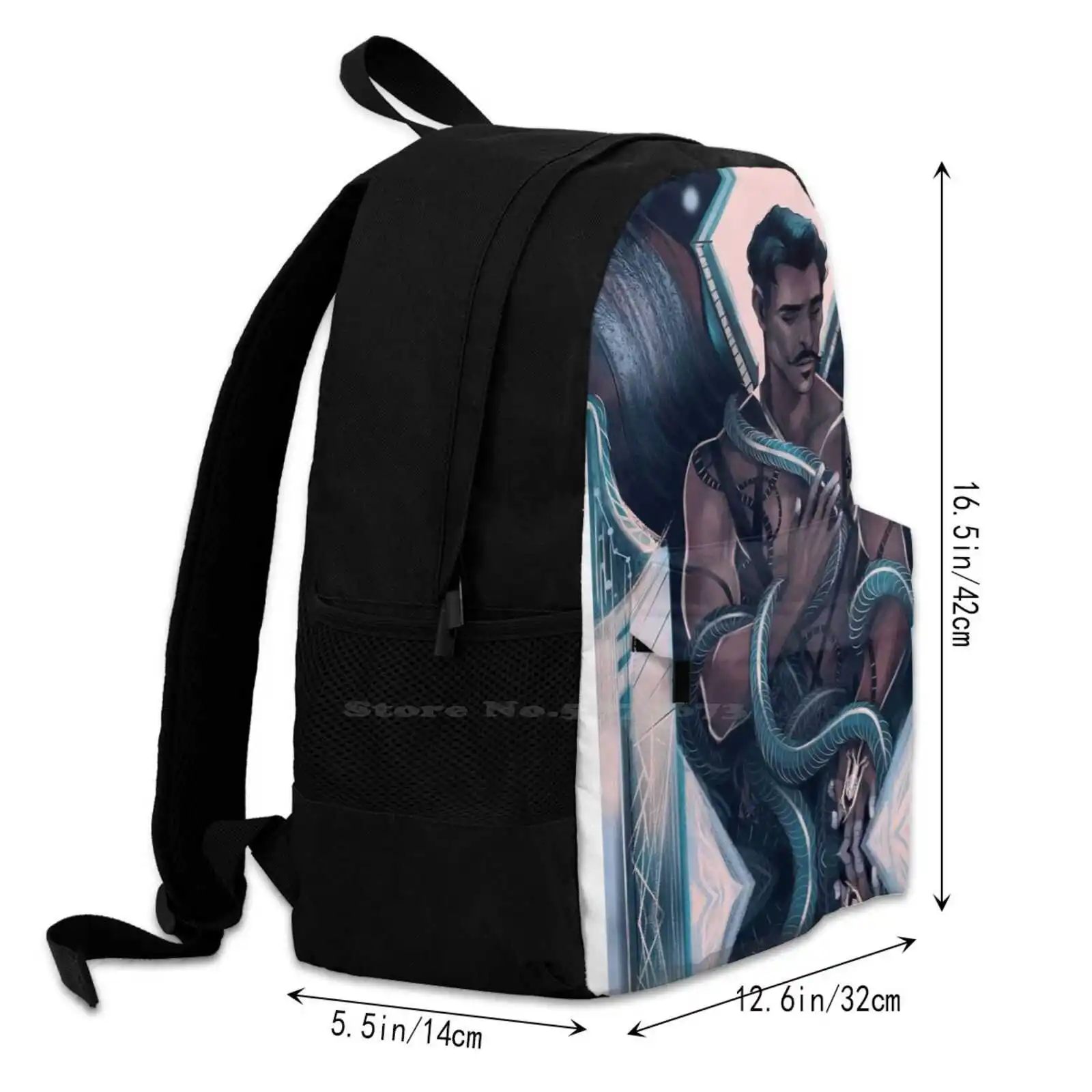 Дизайнерский рюкзак с 3D-принтом повседневная сумка Дориан павус дракон возраст