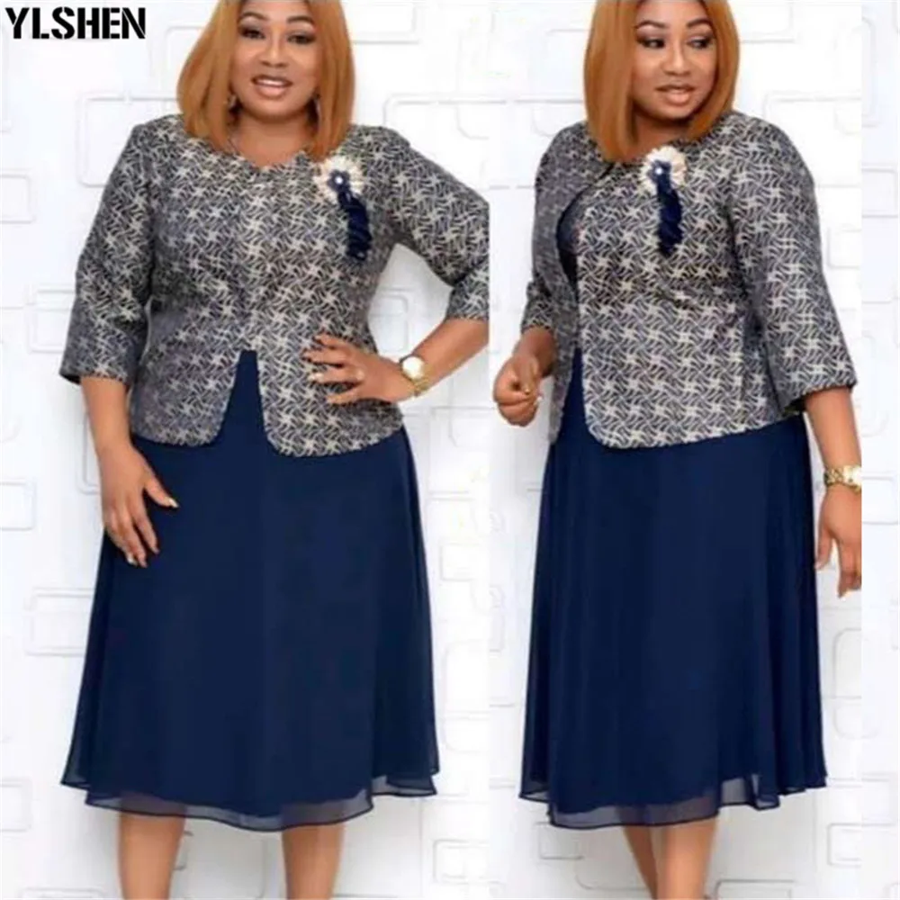 

Two 2 Piece Set African Designer Clothes 2020 Winter Plus Size Short Coat Pleated Dress Outfits Print African Dresses for Women