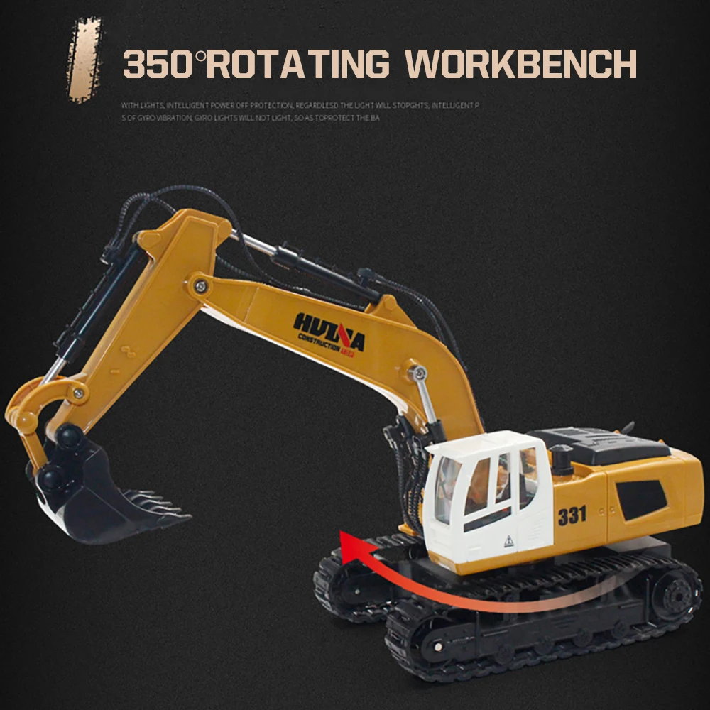 huina 116 rc грузовик caterpillar сплав модель т