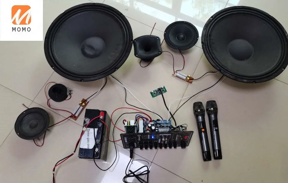 

12V Battery 220V High Power Square Dance Bluetooth Amplifier Board Portable Pull Rod Mobile Soundbox Amplifier Board