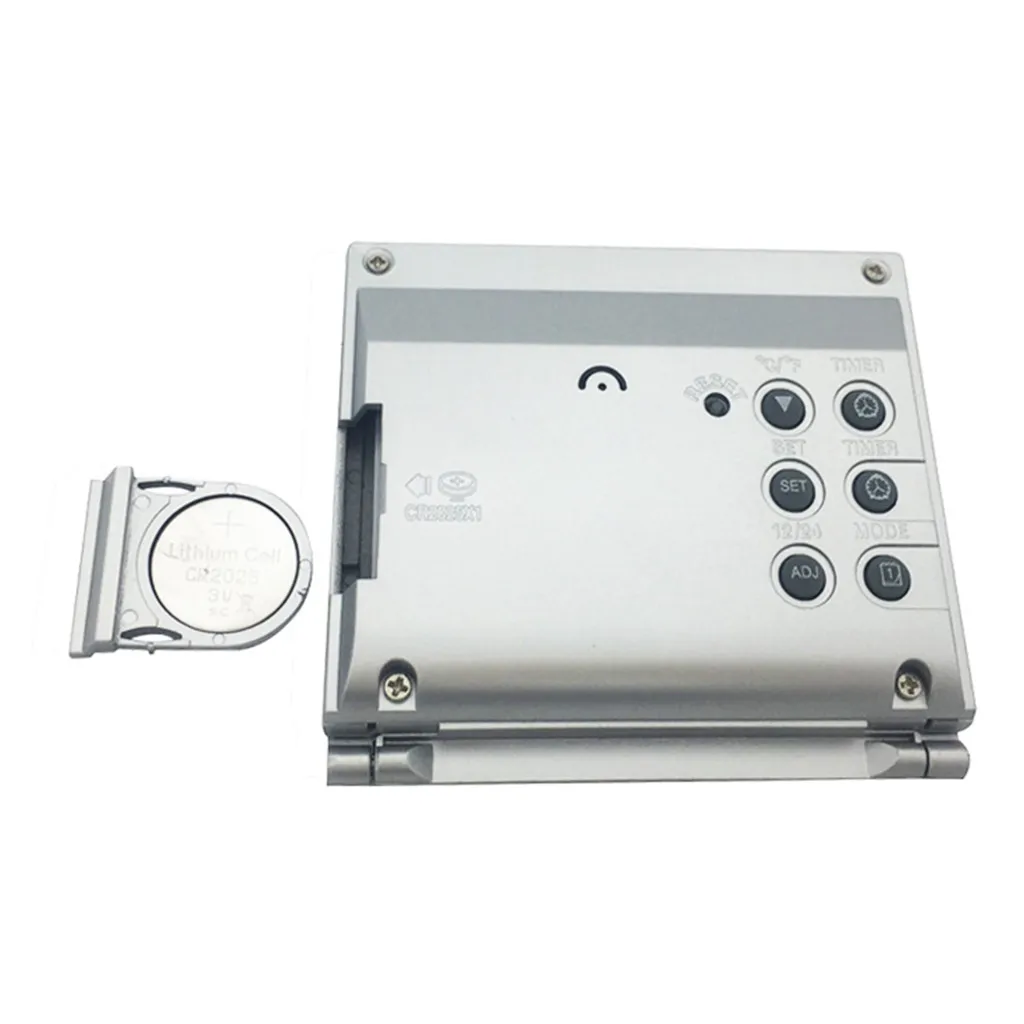 Складные цифровые часы с ЖК-дисплеем и будильником настольные Погодные станции