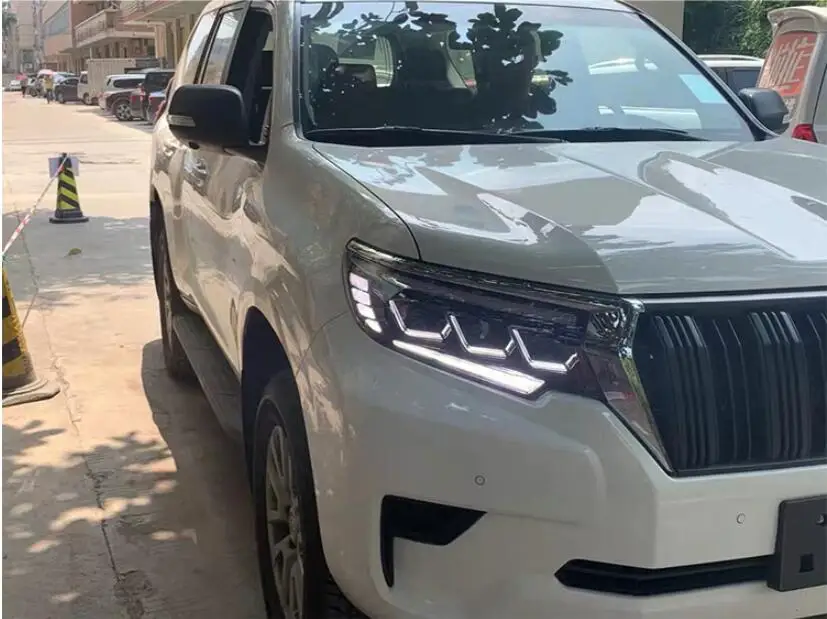 2 шт.~ 2019y автомобильный bupmer головной светильник для Toyota Prado головной светильник LC150 Cruiser автомобильные аксессуары светодиодный фонарь Prado налобный фонарь