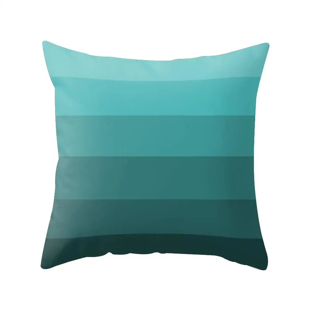 Скандинавский простой чехол для подушки с геометрическим узором 18 дюймов синий