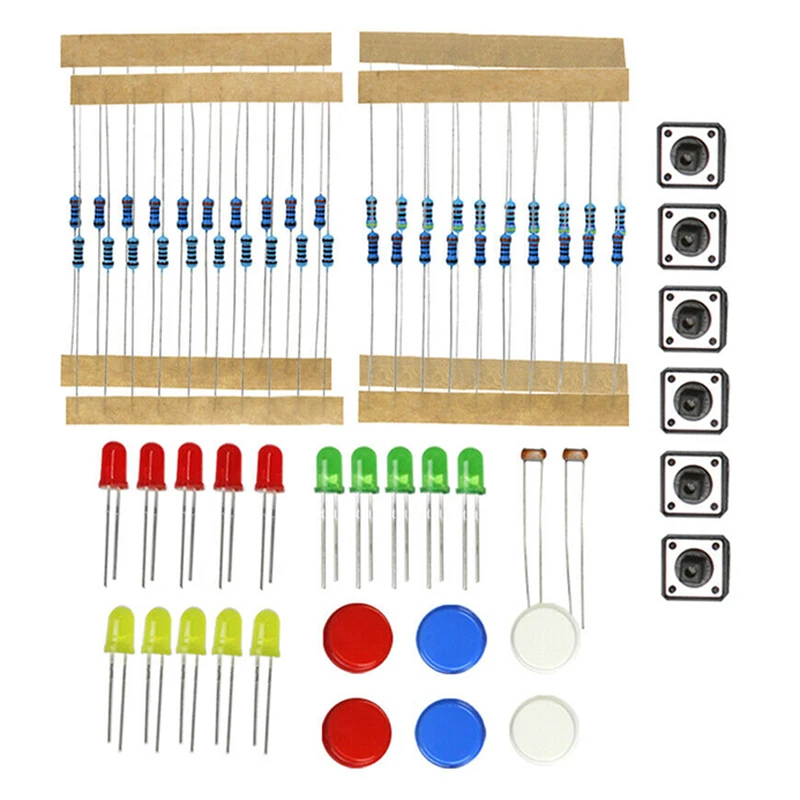 Прочный электронный Компоненты базовый стартовый DIY Kit с макет светодиодный