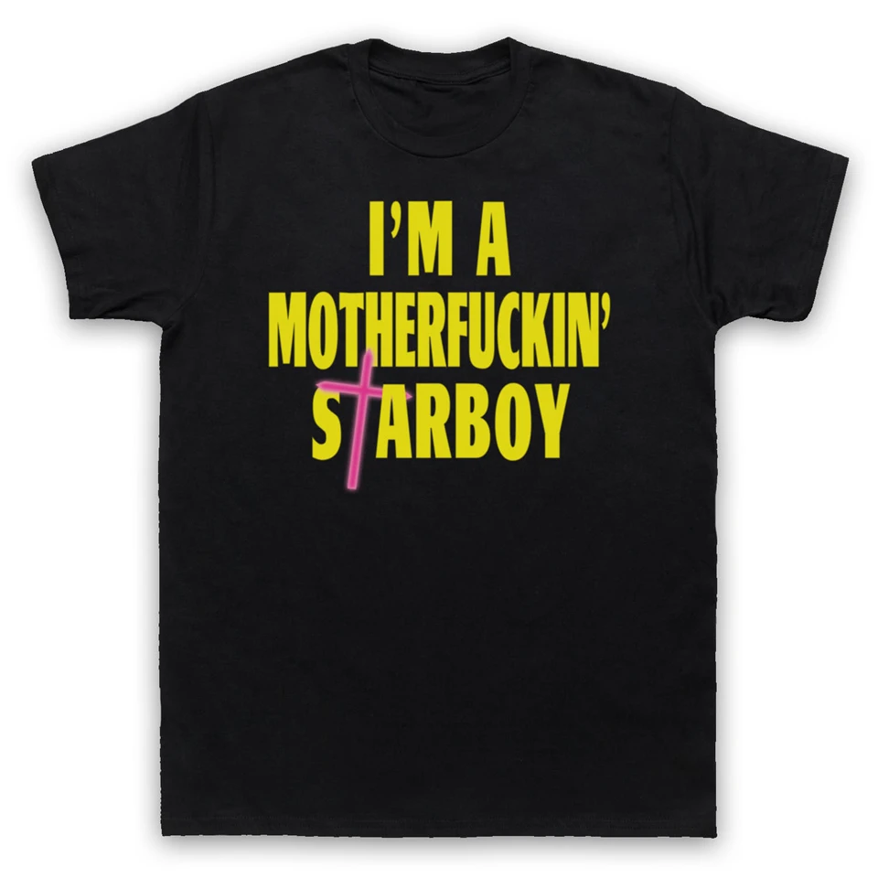 Забавная футболка с круглым вырезом I'M A MOTHER STARBOY UN THE WEEKEND COLS cool|Мужские футболки|