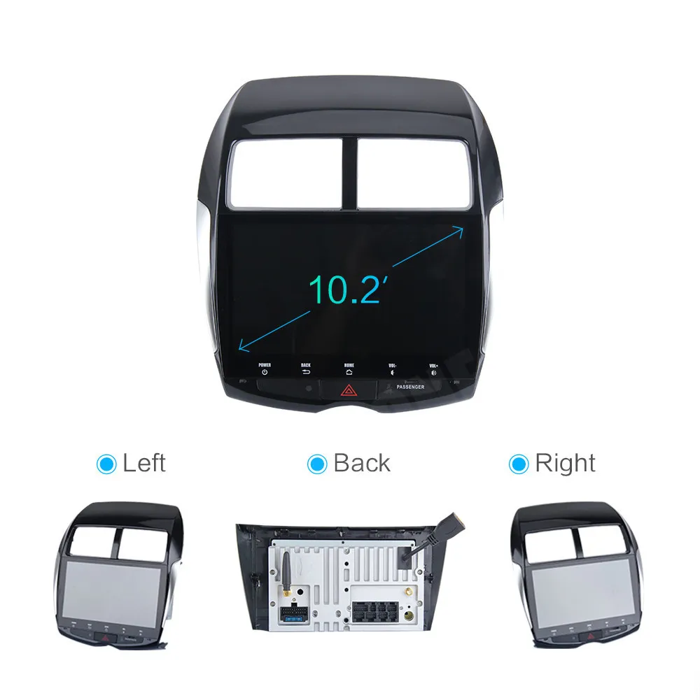 Для Mitsubishi ASX для Peugeot 4008 Citroen C4 Android 10 автомобильный радиоприемник GPS Wifi зеркальная