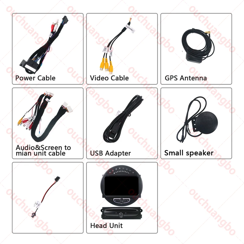 

ouchuangbo car radio multimedia For 7 inch mini one hatchback Countryman Clubman paceman R56 R57 R60 R61 GPS Carplay Android 10