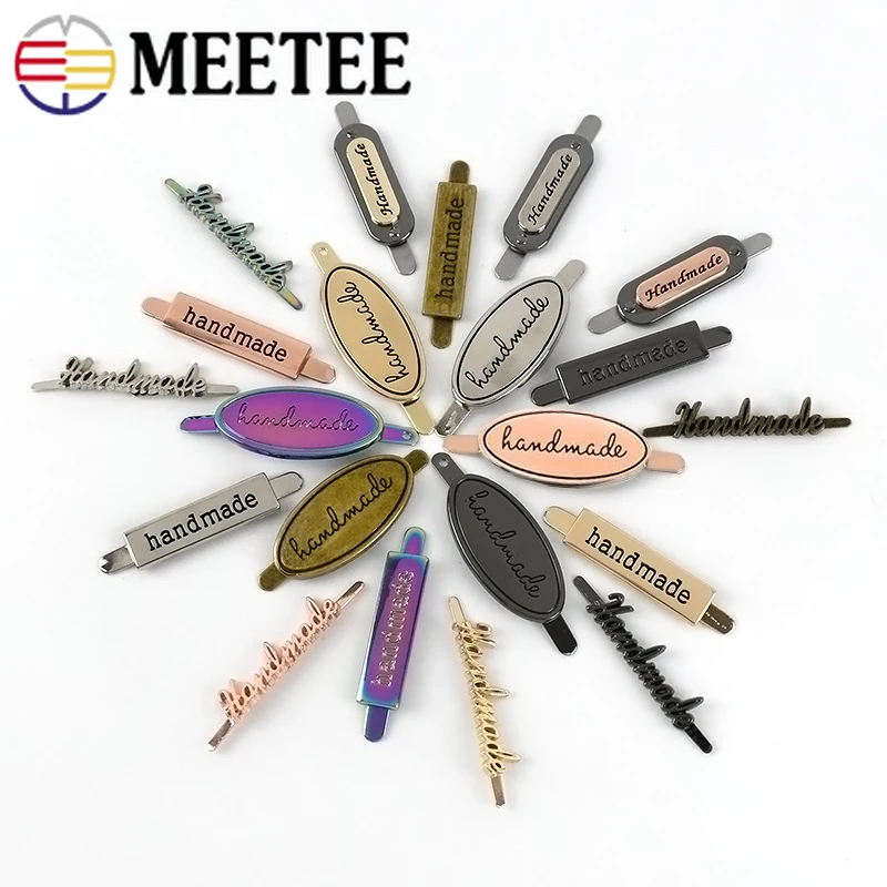 

5/10/20Pcs 35/36/40mm Bag Labels Tag Handmade Handcraft Decorative Buckles Clasp for Purse Metal Buckle DIY Sewing Accessories