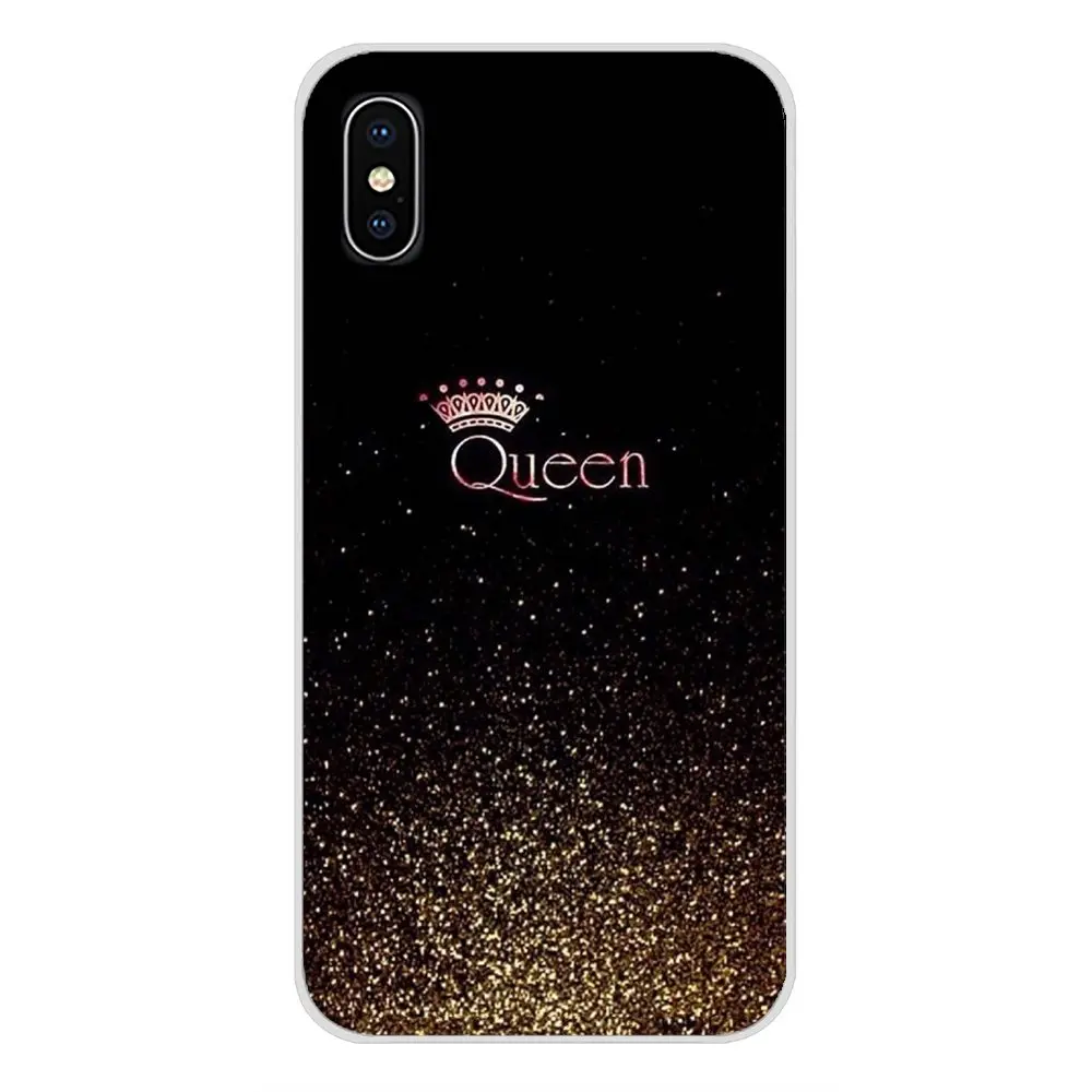 King queen аксессуар ананас чехлы для телефонов Чехлы apple iPhone X XR XS MAX 4 4S 5 5S 5C SE 6 6S 7 8 Plus