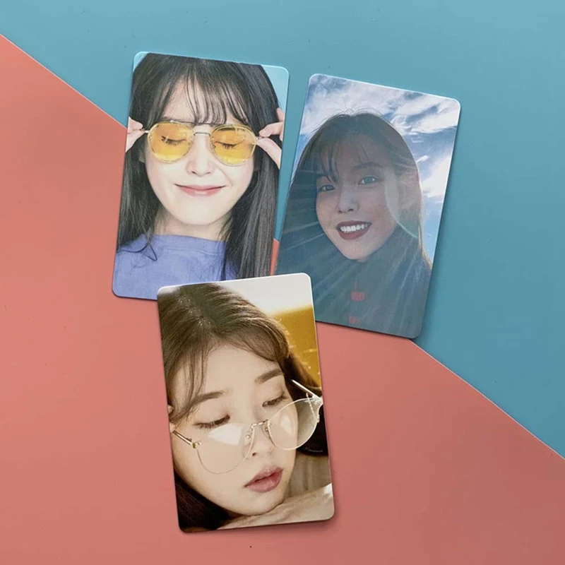 10Pcs/Set IU Ji Eun KPOP New Album Self Made Paper Lomo Card Photo Poster Photocard Fans Gift Collection | Канцтовары для офиса и